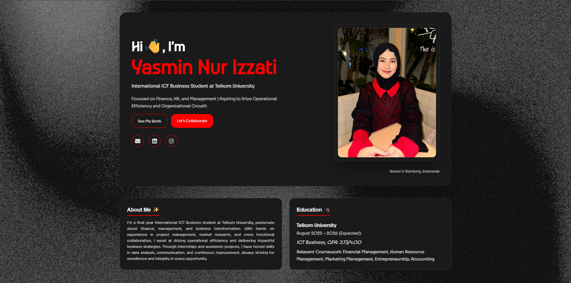 Yasmin MBTI-Themed Portfolio